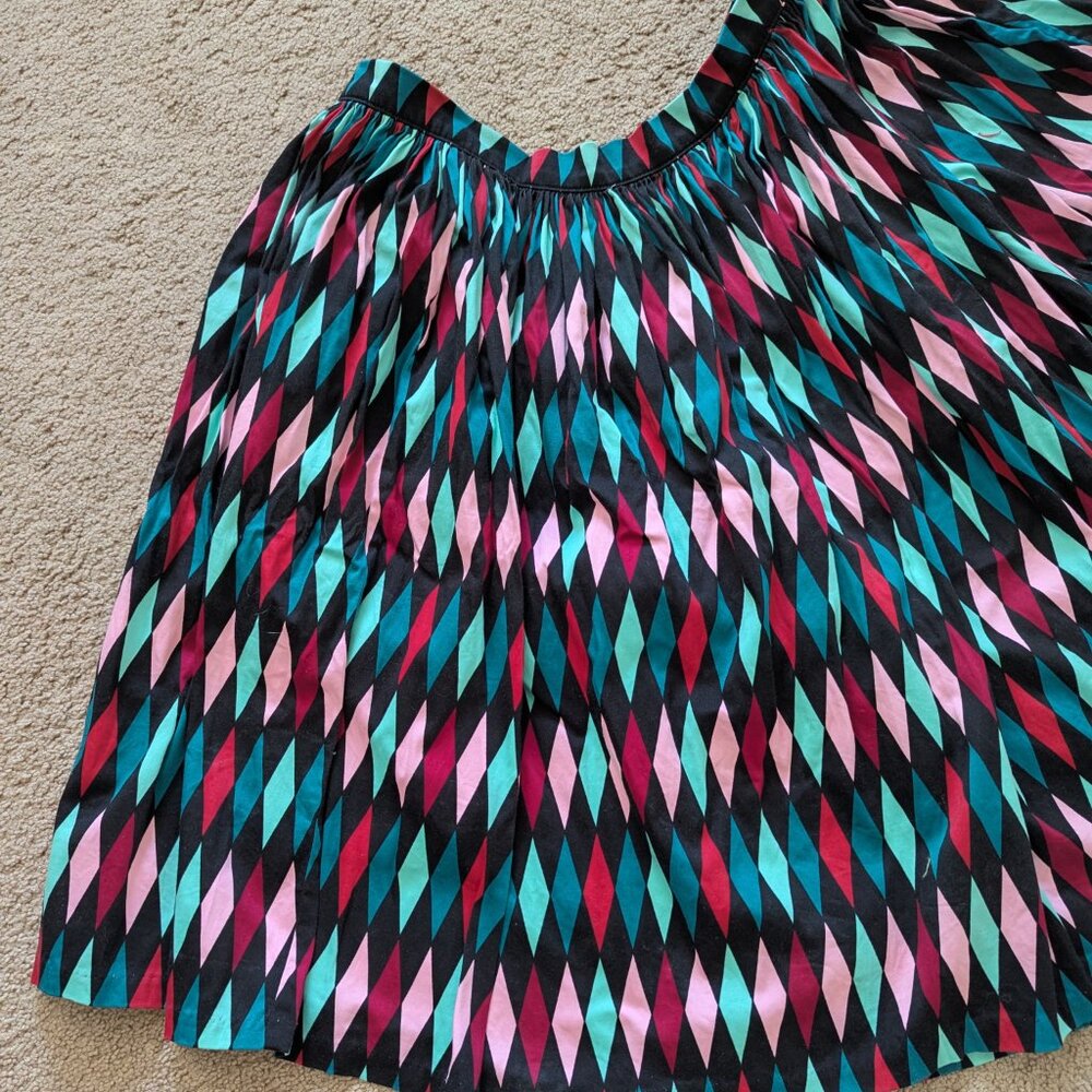 Pin Up Couture-Courure For Everybody Harlequin Circle Skirt Size 3X Like New - Picture 2 of 13